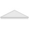 Ekena Millwork Peaked Cap Smooth Architectural PVC Combination Pediment, 78"W x 26-3/8"H x 2-3/4"P (Pitch 6/12) PEDPC078X265PKC00 - alternate 2